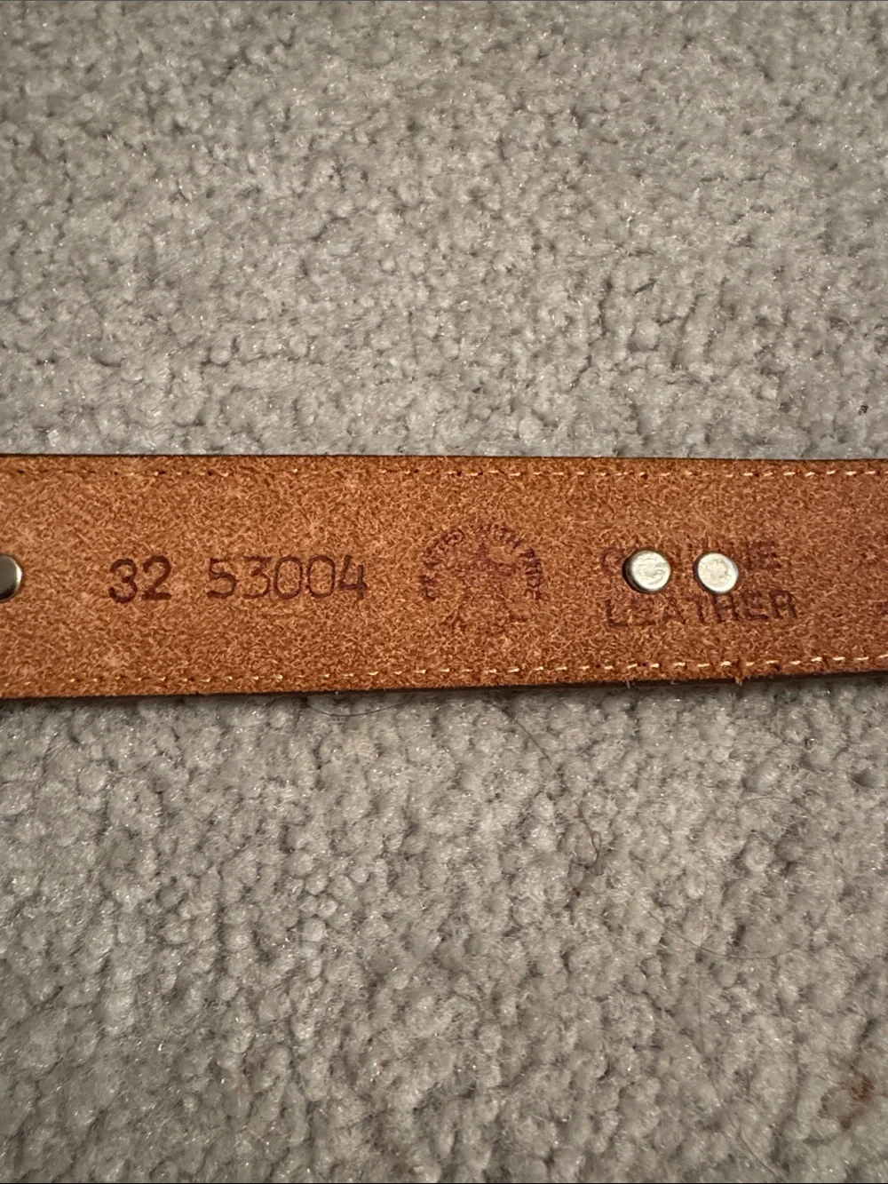 Vintage Leegin Silver Creek Leather  Western-Style Belt with Silver Animals